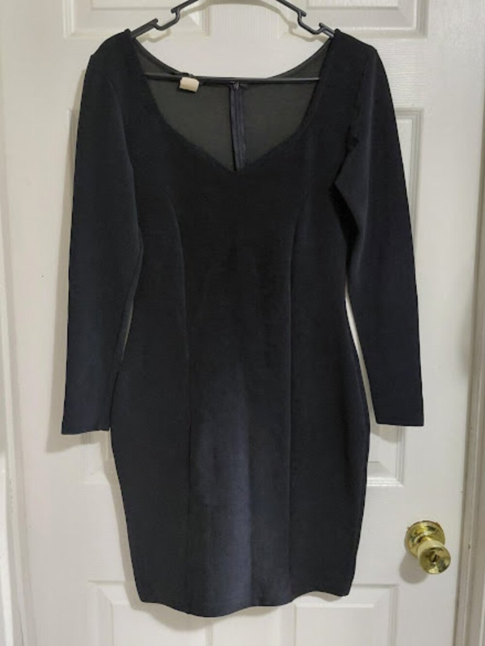 Vintage 90's Emje Clubwear Little Black Dress Bodycon Sexy Sweetheart Neckline